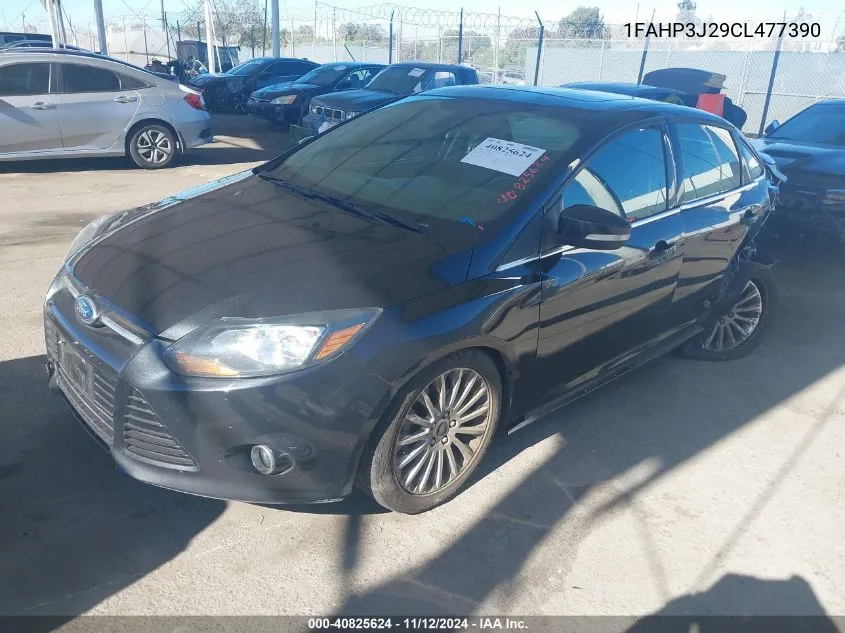 2012 Ford Focus Titanium VIN: 1FAHP3J29CL477390 Lot: 40825624