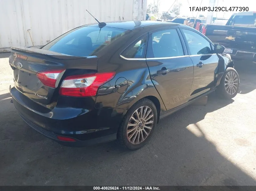 2012 Ford Focus Titanium VIN: 1FAHP3J29CL477390 Lot: 40825624