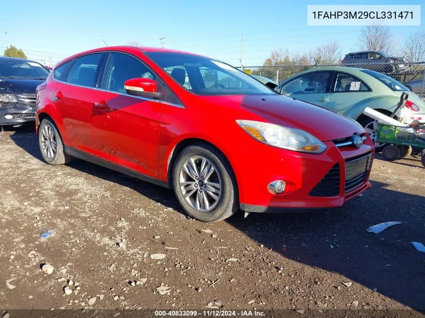 2012 Ford Focus Sel VIN: 1FAHP3M29CL331471 Lot: 40833099