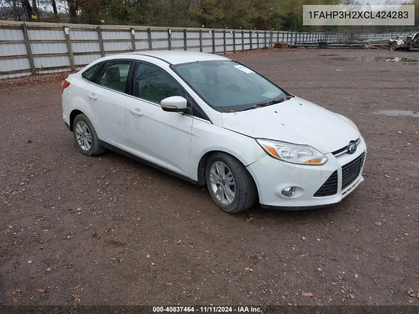 2012 Ford Focus Sel VIN: 1FAHP3H2XCL424283 Lot: 40837464