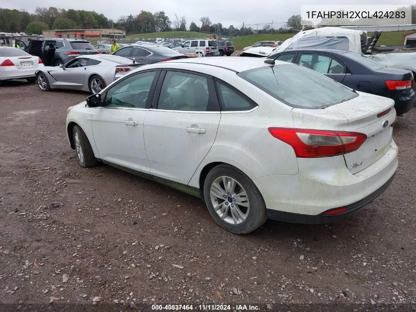 2012 Ford Focus Sel VIN: 1FAHP3H2XCL424283 Lot: 40837464