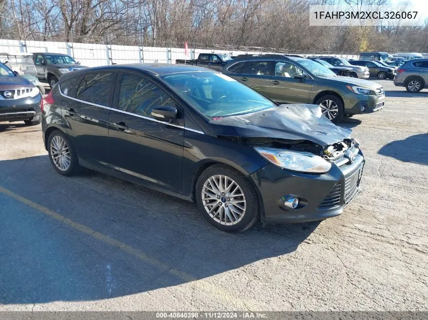 2012 Ford Focus Sel VIN: 1FAHP3M2XCL326067 Lot: 40840398