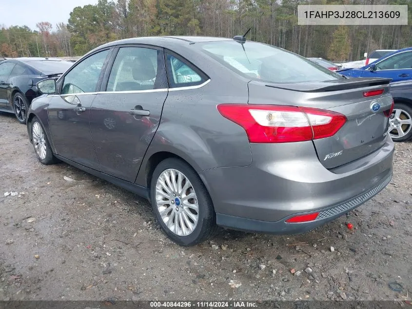 2012 Ford Focus Titanium VIN: 1FAHP3J28CL213609 Lot: 40844296