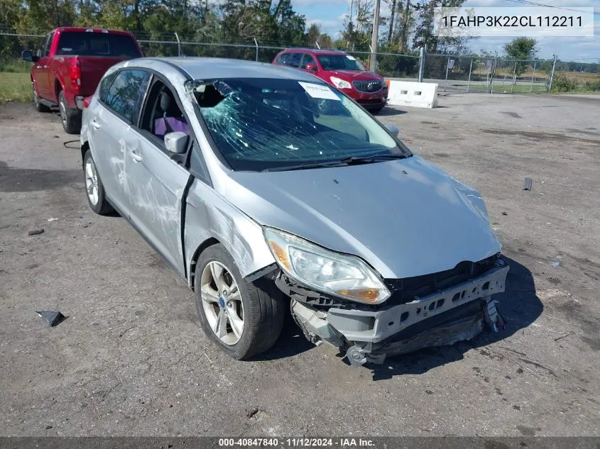 2012 Ford Focus Se VIN: 1FAHP3K22CL112211 Lot: 40847840