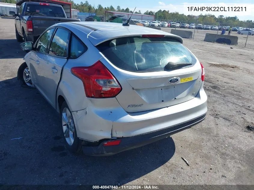 2012 Ford Focus Se VIN: 1FAHP3K22CL112211 Lot: 40847840