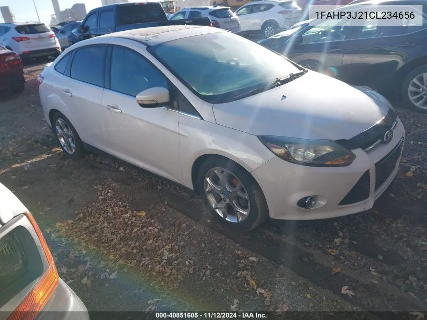 2012 Ford Focus Titanium VIN: 1FAHP3J21CL234656 Lot: 40851605