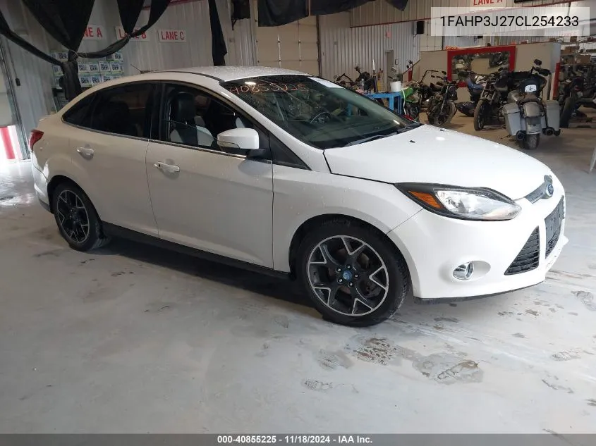 2012 Ford Focus Titanium VIN: 1FAHP3J27CL254233 Lot: 40855225