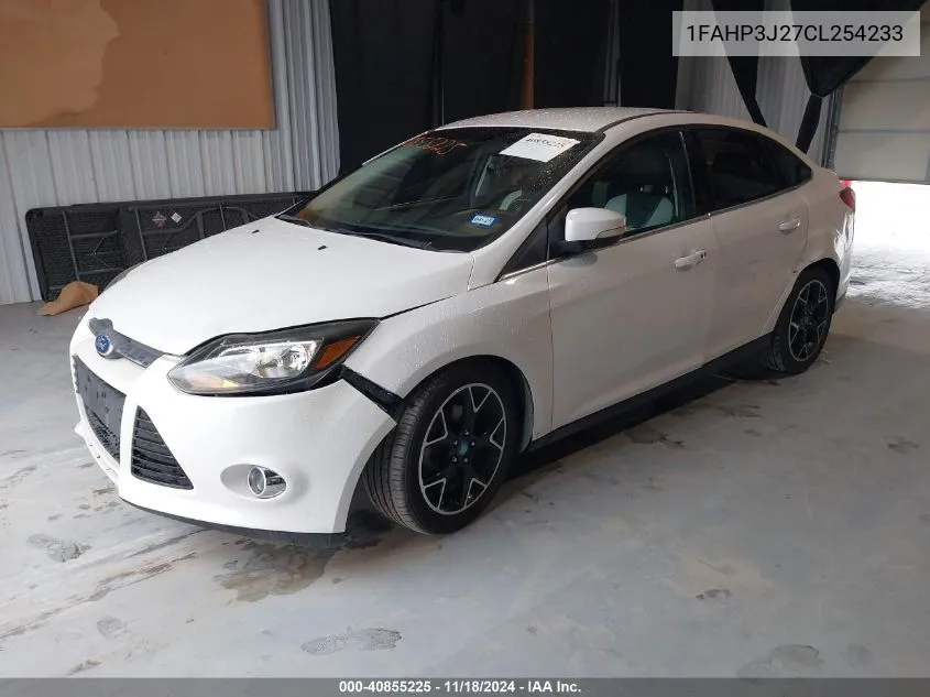 2012 Ford Focus Titanium VIN: 1FAHP3J27CL254233 Lot: 40855225