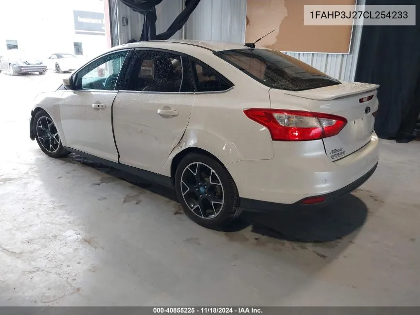 2012 Ford Focus Titanium VIN: 1FAHP3J27CL254233 Lot: 40855225