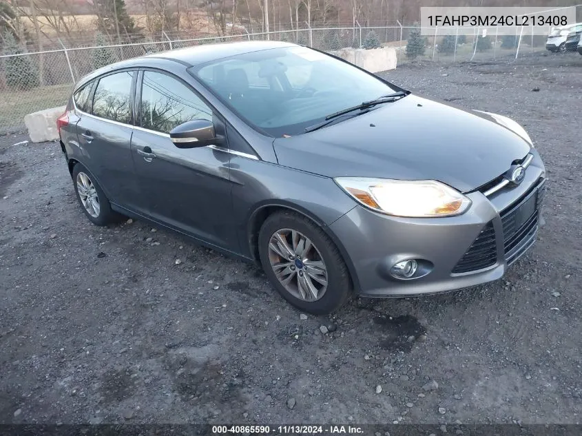 2012 Ford Focus Sel VIN: 1FAHP3M24CL213408 Lot: 40865590