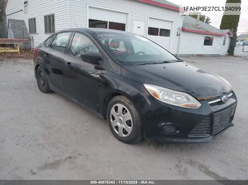 2012 Ford Focus S VIN: 1FAHP3E27CL134099 Lot: 40875343