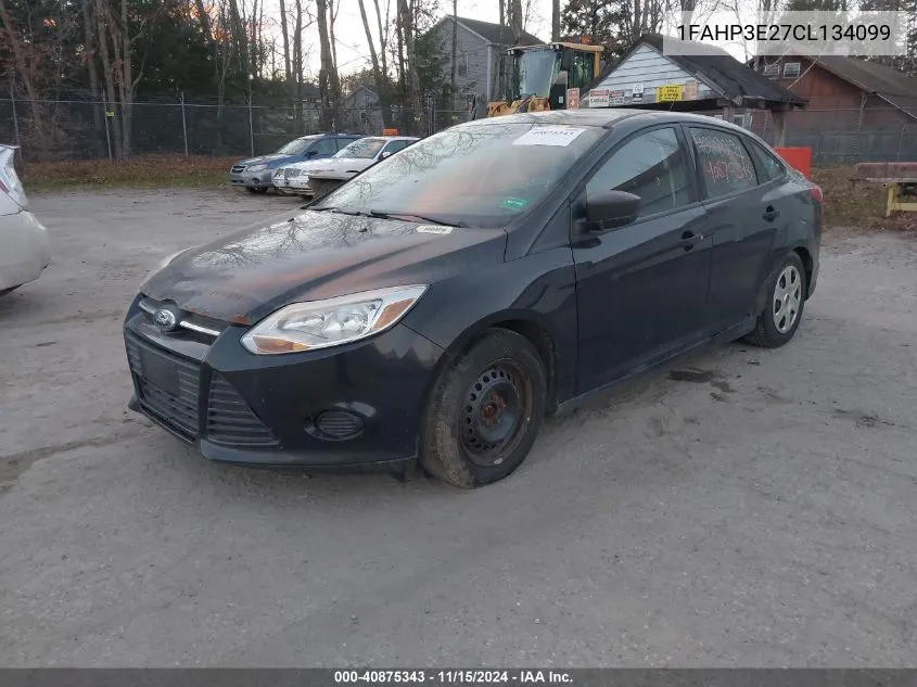 2012 Ford Focus S VIN: 1FAHP3E27CL134099 Lot: 40875343