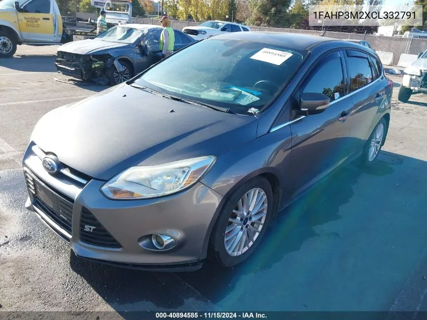 2012 Ford Focus Sel VIN: 1FAHP3M2XCL332791 Lot: 40894585