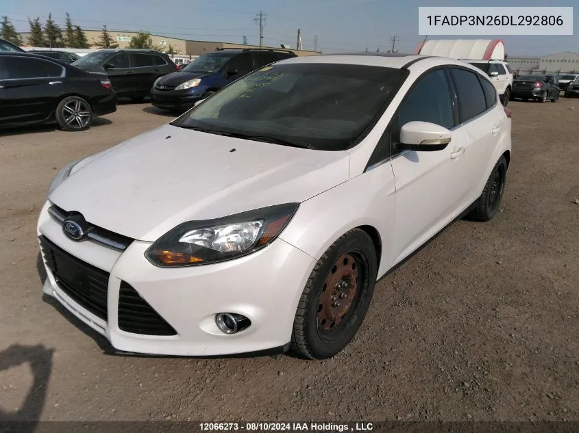 2013 Ford Focus Titanium VIN: 1FADP3N26DL292806 Lot: 12066273