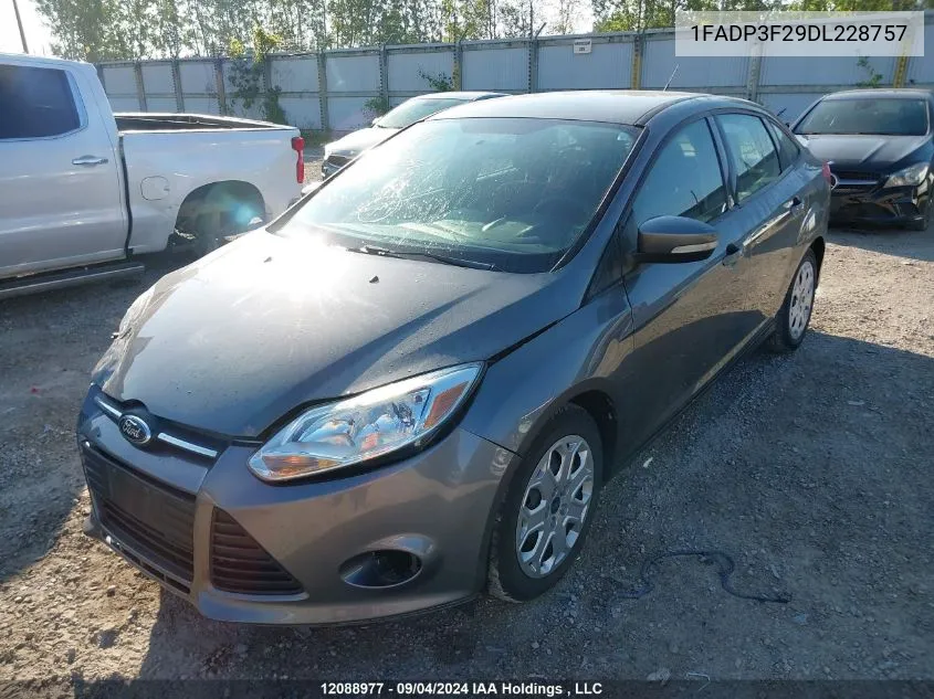 2013 Ford Focus Se VIN: 1FADP3F29DL228757 Lot: 12088977