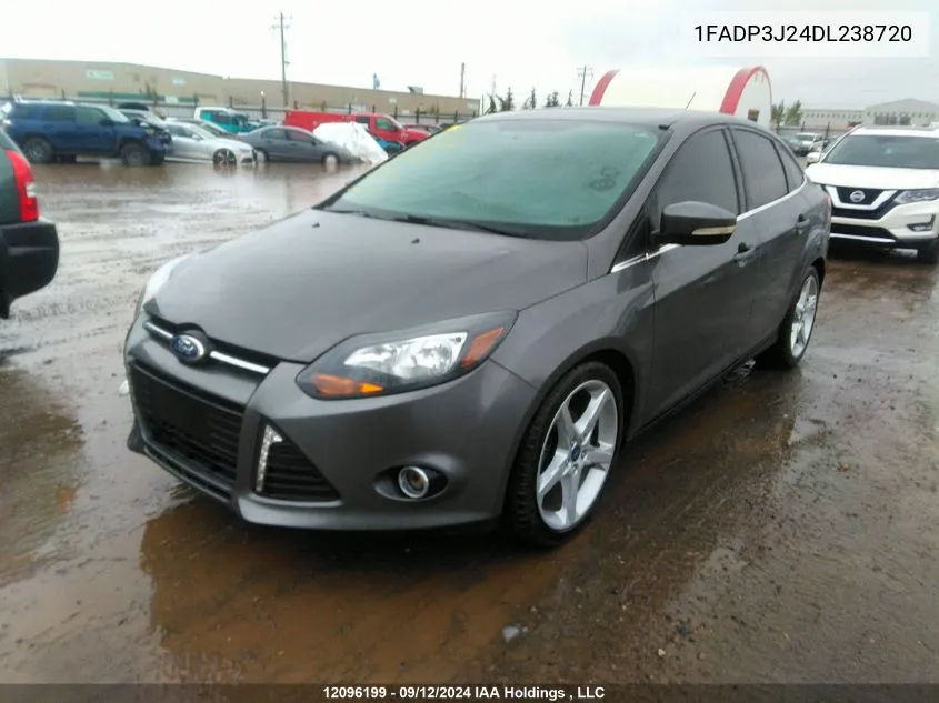 2013 Ford Focus Titanium VIN: 1FADP3J24DL238720 Lot: 12096199