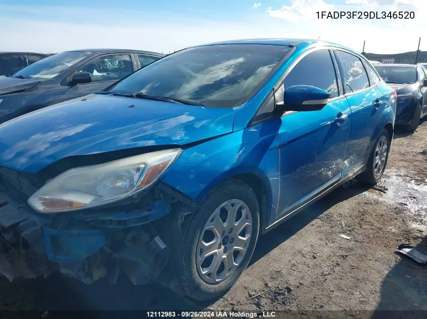 2013 Ford Focus Se VIN: 1FADP3F29DL346520 Lot: 12112983