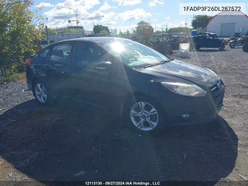 2013 Ford Focus Se VIN: 1FADP3F26DL287572 Lot: 12113130