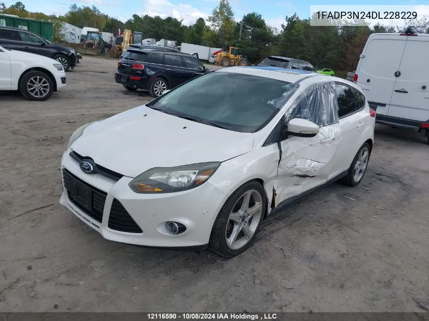 2013 Ford Focus Titanium VIN: 1FADP3N24DL228229 Lot: 12116590