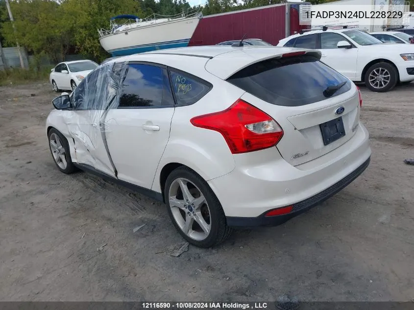 2013 Ford Focus Titanium VIN: 1FADP3N24DL228229 Lot: 12116590