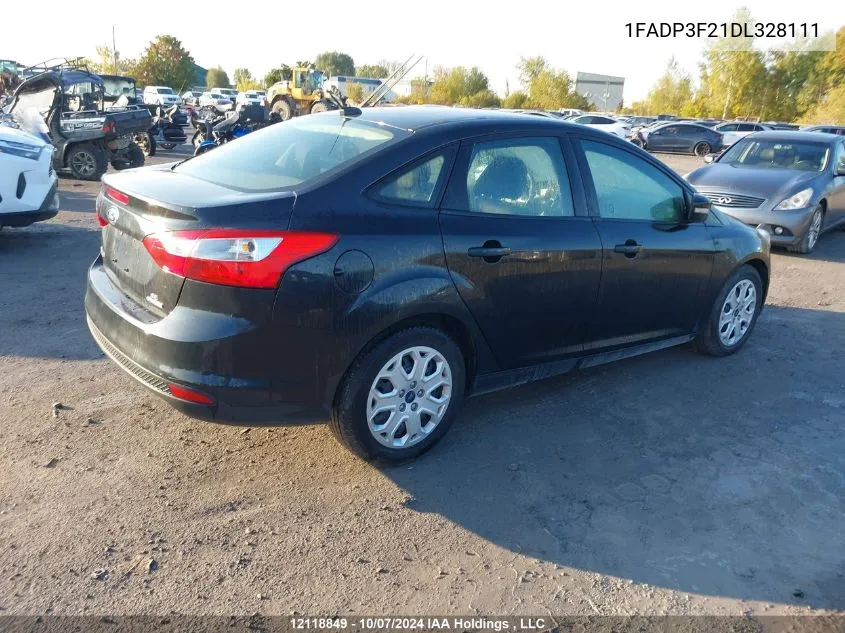 2013 Ford Focus Se VIN: 1FADP3F21DL328111 Lot: 12118849