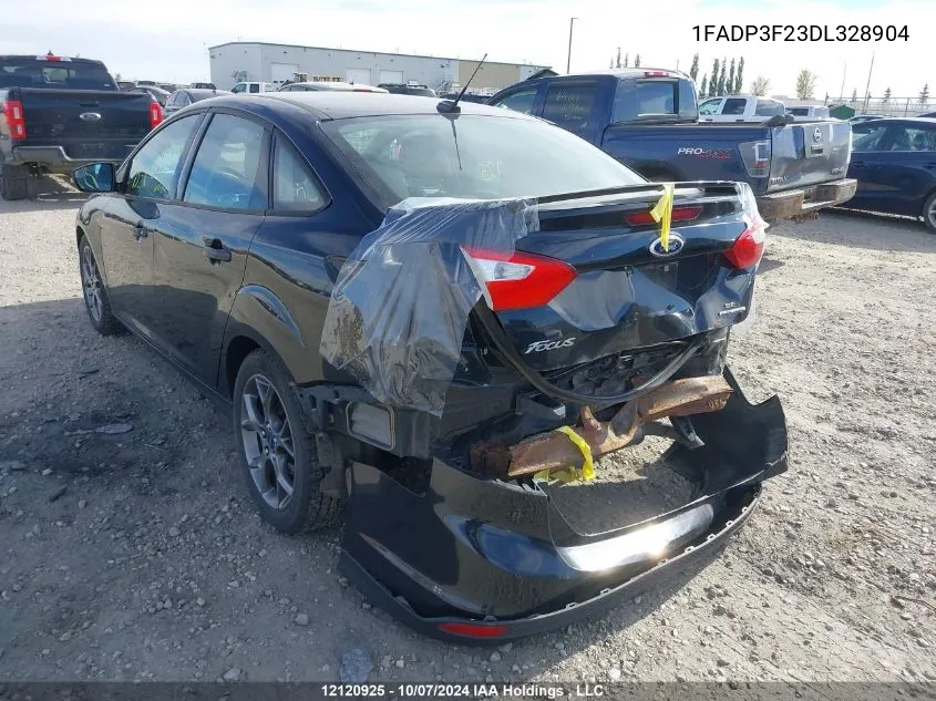 2013 Ford Focus Se VIN: 1FADP3F23DL328904 Lot: 12120925