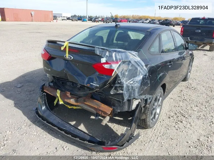 2013 Ford Focus Se VIN: 1FADP3F23DL328904 Lot: 12120925