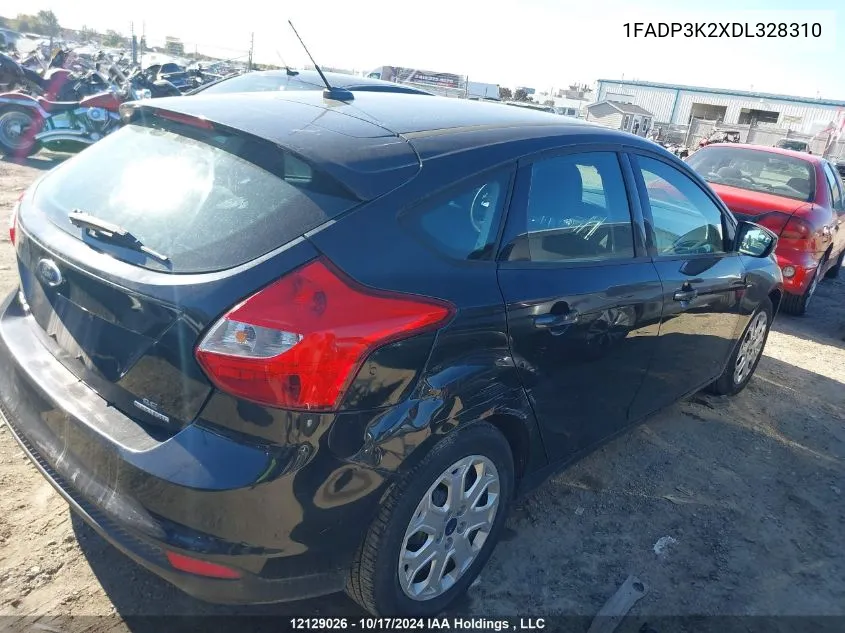 2013 Ford Focus VIN: 1FADP3K2XDL328310 Lot: 12129026