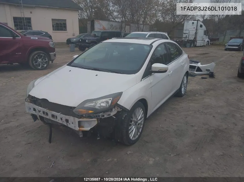 2013 Ford Focus Titanium VIN: 1FADP3J26DL101018 Lot: 12135887