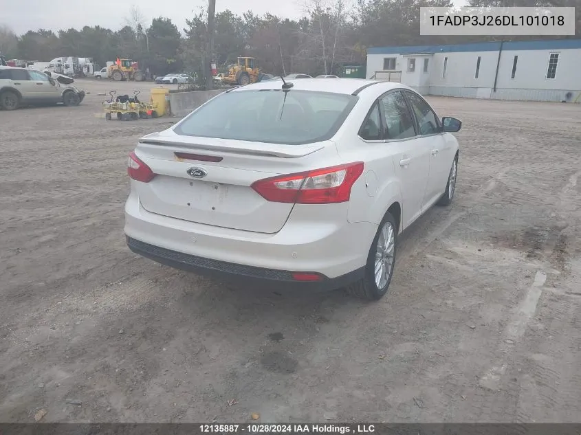 2013 Ford Focus Titanium VIN: 1FADP3J26DL101018 Lot: 12135887