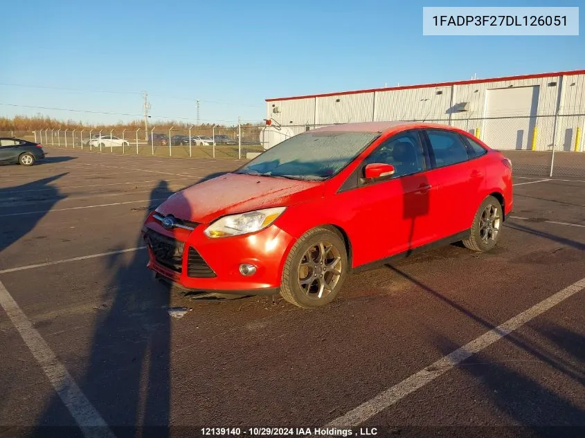 2013 Ford Focus Se VIN: 1FADP3F27DL126051 Lot: 12139140