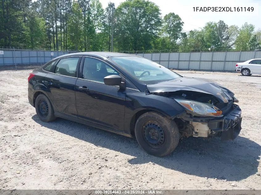 2013 Ford Focus S VIN: 1FADP3E2XDL161149 Lot: 39254643