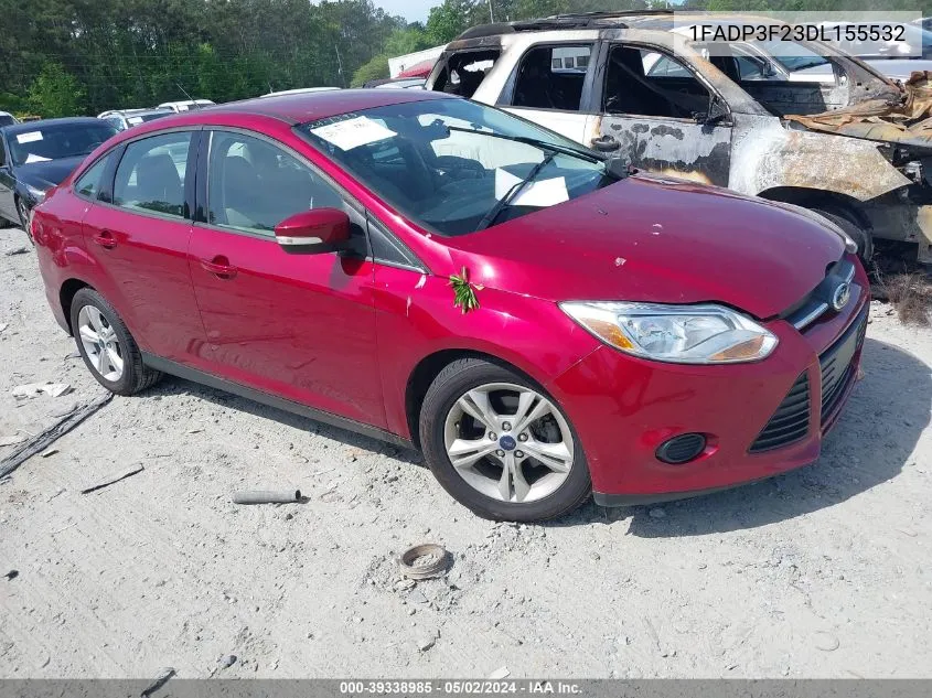 2013 Ford Focus Se VIN: 1FADP3F23DL155532 Lot: 39338985