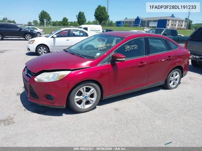 1FADP3F28DL191233 2013 Ford Focus Se