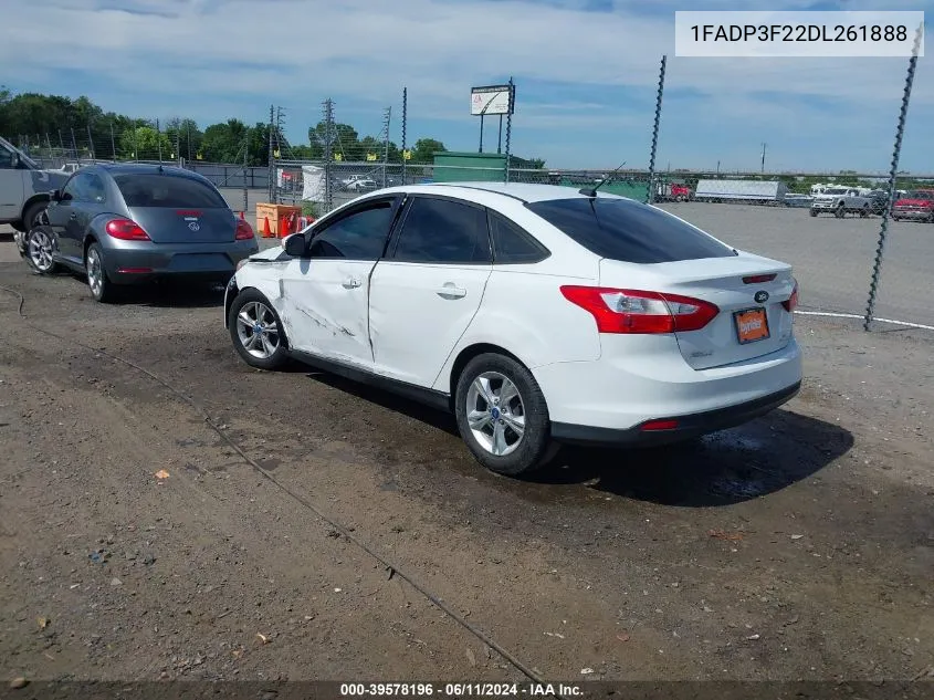 2013 Ford Focus Se VIN: 1FADP3F22DL261888 Lot: 39578196