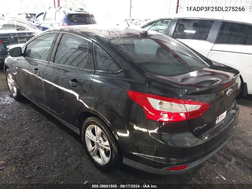 2013 Ford Focus Se VIN: 1FADP3F25DL275266 Lot: 39651505