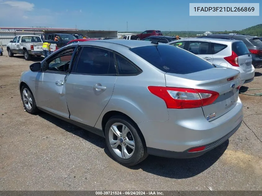 2013 Ford Focus Se VIN: 1FADP3F21DL266869 Lot: 39721524