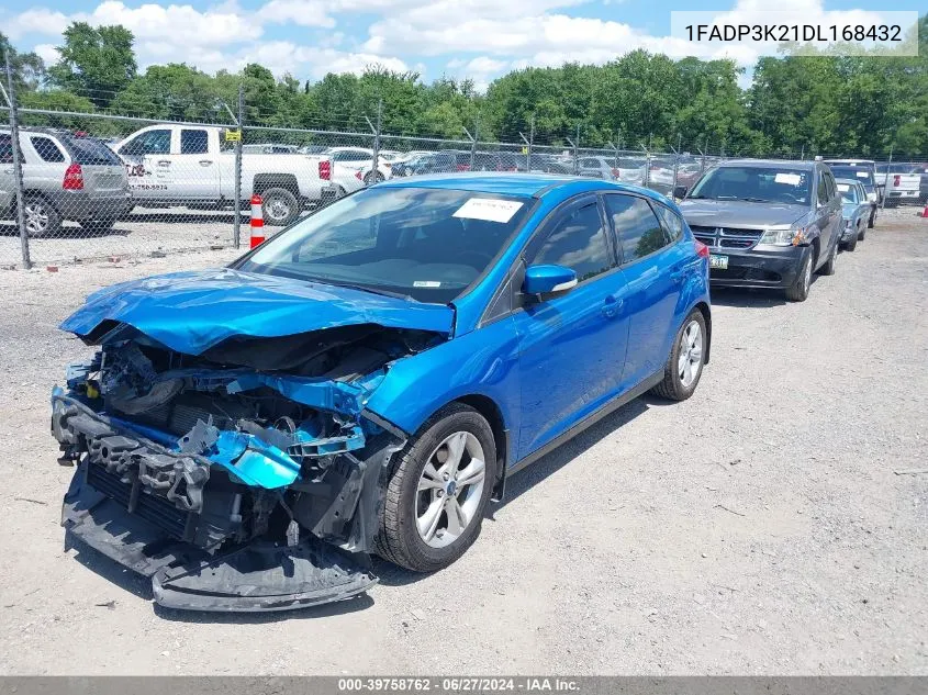 2013 Ford Focus Se VIN: 1FADP3K21DL168432 Lot: 39758762