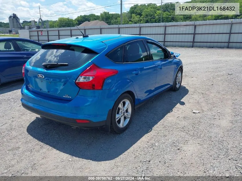 2013 Ford Focus Se VIN: 1FADP3K21DL168432 Lot: 39758762