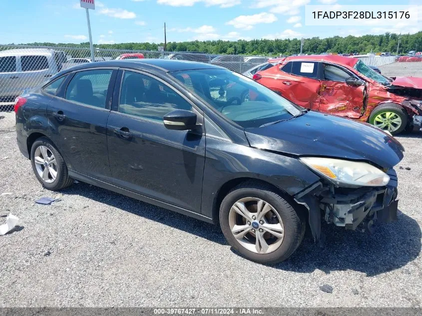 2013 Ford Focus Se VIN: 1FADP3F28DL315176 Lot: 39767427