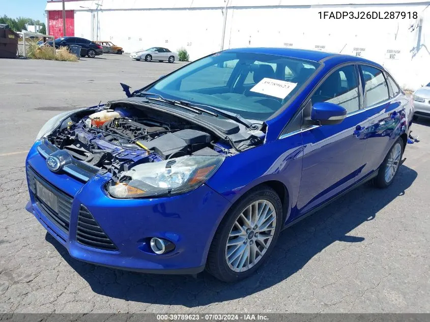 2013 Ford Focus Titanium VIN: 1FADP3J26DL287918 Lot: 39789623