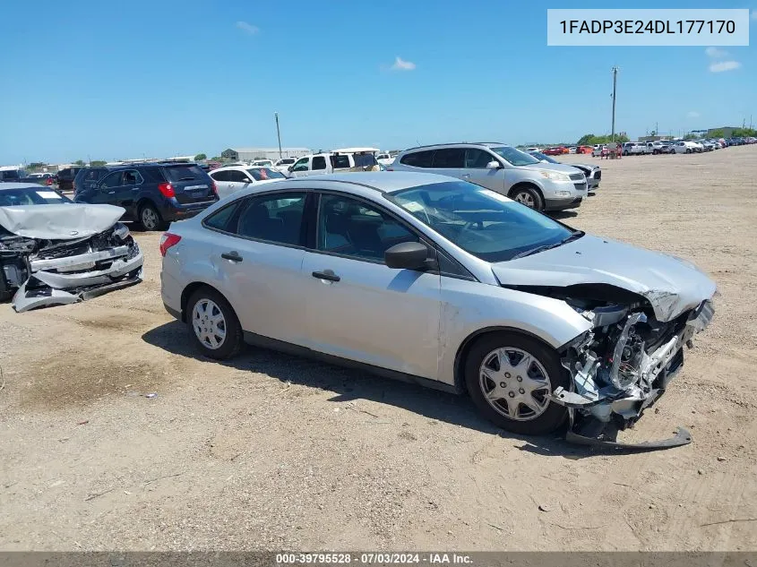 2013 Ford Focus S VIN: 1FADP3E24DL177170 Lot: 39795528