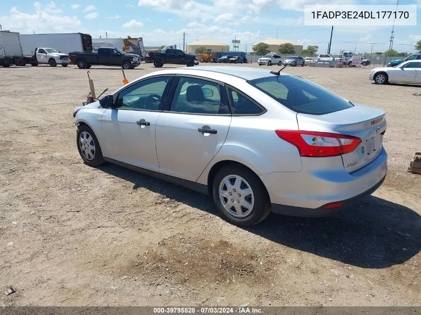 2013 Ford Focus S VIN: 1FADP3E24DL177170 Lot: 39795528