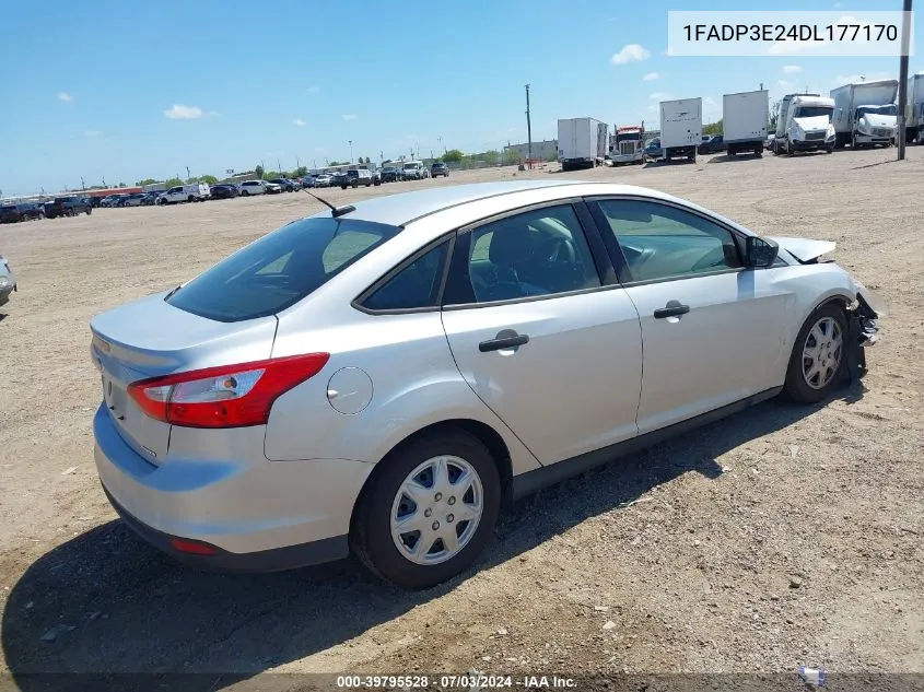 2013 Ford Focus S VIN: 1FADP3E24DL177170 Lot: 39795528