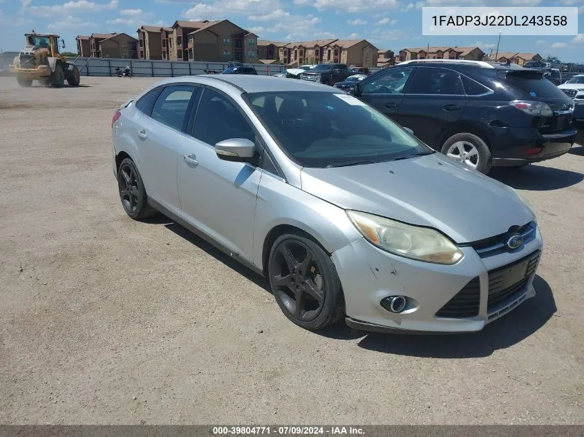 2013 Ford Focus Titanium VIN: 1FADP3J22DL243558 Lot: 39804771