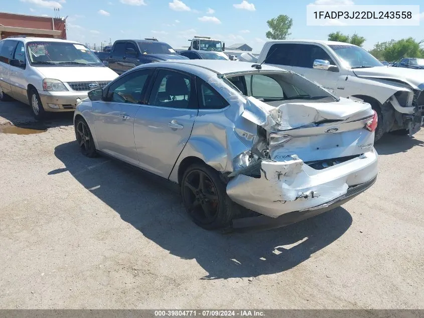 2013 Ford Focus Titanium VIN: 1FADP3J22DL243558 Lot: 39804771