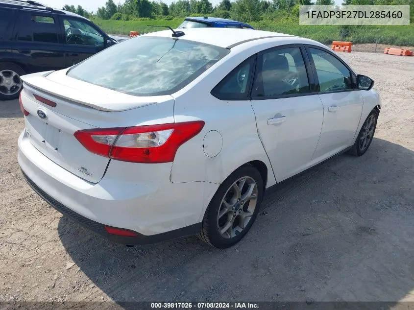 2013 Ford Focus Se VIN: 1FADP3F27DL285460 Lot: 39817026