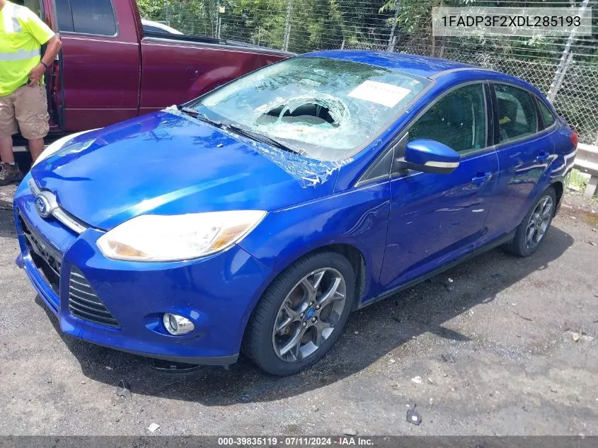 2013 Ford Focus Se VIN: 1FADP3F2XDL285193 Lot: 39835119