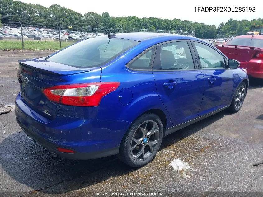 1FADP3F2XDL285193 2013 Ford Focus Se