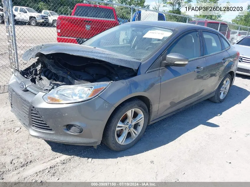 2013 Ford Focus Se VIN: 1FADP3F26DL280203 Lot: 39897150